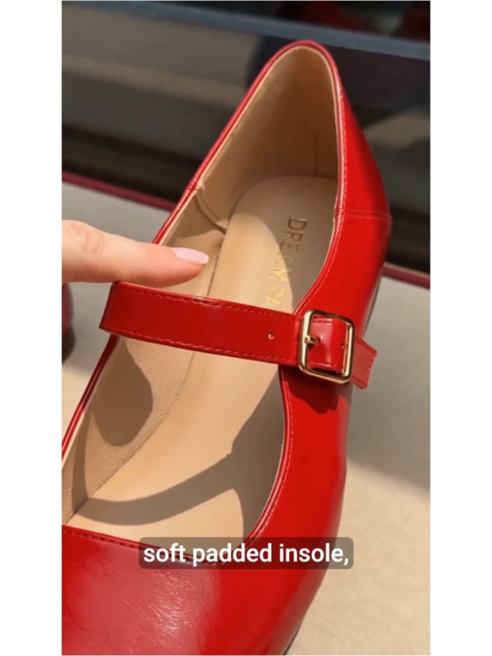 Mary Jane Ballet Flats with Buckle Closure - Picture 6 of 6